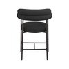 Meridian Furniture,Blake Black Boucle Fabric Counter Stool, Set of 2 - 2 of 4