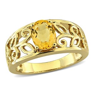 EVERLY JEWELRY | Multiple-color option 10K Gold Infinity Ring with Multiple color created gemstone Options. - 1 of 4