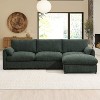 Whisen Oversized Chenille Sectional Sofa with Storage Ottoman and Pockets, Adjustable Phone Holder and Charging Ports - 2 of 4