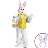 Birthday Express One Size Fits Most Adult Easter Bunny Mascot and Bunny Headband Costume Kit