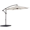 Hyleory 10ft Patio Cantilever Umbrella with Cross Base, Heavy-Duty Offset Hanging Umbrella with Crank for Patio, Deck & Poolside - 2 of 4