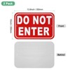 Unique Bargains Waterproof Reflective Rust Free Do Not Enter Sign 2 Pcs - 2 of 4