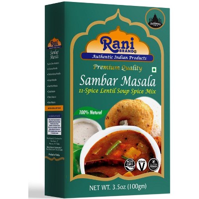 Sambar Masala, Indian 10-spice Blend - 3.5oz (100g) - Rani Brand ...