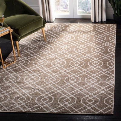 Reversible Hand-Knotted Brown Cotton Blend 4' x 6' Area Rug
