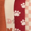 Muk Luks Women's 4 Pack Quarter Crew Novelty Socks - 3 of 4