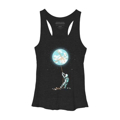 Women's Design By Humans Moon catcher By radiomode Racerback Tank Top