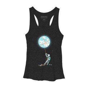 Women's Design By Humans Moon catcher By radiomode Racerback Tank Top - 1 of 2