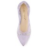 Allegra K Women's Closed Pointed Toe Slip-On Mesh Ballet Flats - 2 of 4