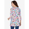 Woman Within Women's Plus Size Perfect Printed Three-Quarter Sleeve Crewneck Tunic - 3 of 4