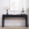Gulches 59.2" Modern Black Console Table - 4 Drawers, Storage, for Entryway, Living Room - 3 of 4
