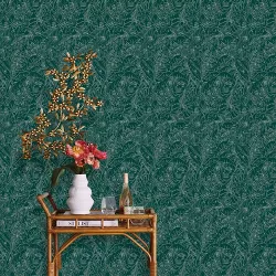 Jungle Animals Peel & Stick Wallpaper Green - Opalhouse™