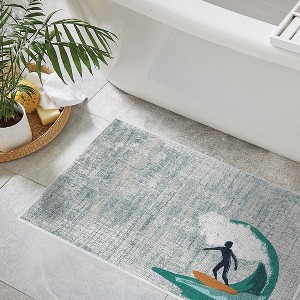 Sussexhome Non-Skid Ultra-Thin Area Rugs for Laundry Room, Entryway, Bathroom and Kitchen - Washable Multipurpose Floor Mat - US States - 1 of 4