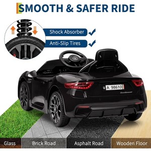 White Licensed Maserati GranCabrio 12V Kids Ride On Car With Remote Control Dual Motors Spring Suspension Safety Features For Ages 3 To 8 White - 1 of 4