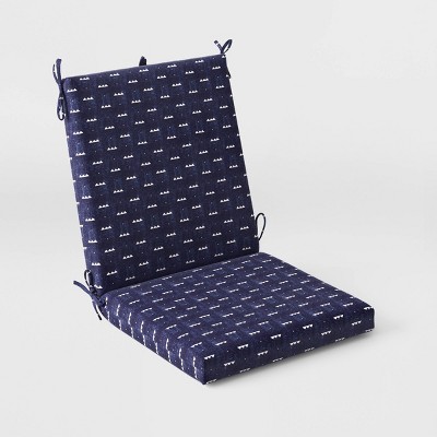 Arete Outdoor Chair Cushion Navy - Threshold&#8482;