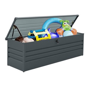 Okak 260/230/100 Gallon Waterproof Deck Box, Lockable Patio Storage Box, Outdoor Storage for Patio Furniture, Pool Accessories - 1 of 4