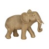 Sagebrook Home 8" Polyresin Elephant Sculpture - Contemporary Beaded Elephant Statue for Home or Office Decor - 4 of 4
