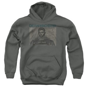 Boys’ Supernatural Dean Mug Shot Hooded Sweatshirt - 1 of 4