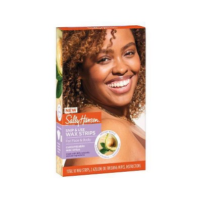 Sally Hansen Snip & Use Wax Strips For Face And Body - 10ct : Target