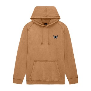 Dalix Butterfly Embroidery Washed Hoodie Sweatshirt Hoodie Fleece Relaxed Fit Lounge Womens - 1 of 4