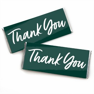 Big Dot of Happiness Emerald Elegantly Simple - Candy Bar Wrapper Guest Party Favors - Set of 24 - 1 of 4
