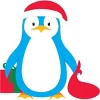 Women's Design By Humans Christmas Penguin By moredesignsplease Racerback Tank Top - 2 of 3