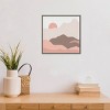 16" x 16" Mountainous II Pink by Sara Zieve Miller Framed Wall Canvas - Amanti Art: Hand-Stretched, Lithograph Print, Modern Decor - 4 of 4