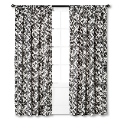 Greek Key Curtain Panel Gray Threshold Target Inventory