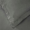 Cotton Linen Garment Washed 3 Piece Duvet Cover Set by Blue Nile Mills - 4 of 4
