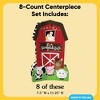 Big Dot of Happiness 3D Farm Animals Barn Centerpiece Table Decorations, Freestanding Barnyard Baby Shower or Birthday Party Centerpieces - 8 Count - 4 of 4