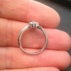 Pompeii3 1.00 Ct Forever Us 2 Stone Real Diamond Solitaire Engagement Ring 10k White Gold - image 4 of 4