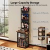 MOEPISY Record Player Stand with Power Outlet, 6 Tier Vinyl Record Display Shelf,  with album storage up to 200 Albums - 3 of 4