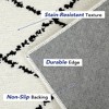 Moroccan Rug Modern Geometric Area Rug Fluffy Rug Carpet - 4 of 4