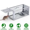 iMountek "Humane Single Door Rat Trap Cage for Small Rodents, Mice, Voles & Hamsters - Indoor & Outdoor Use" Silver - 2 of 4