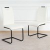 PAGED Upholstered Dining Chairs Modern Living Room Chairs Comfortable Kitchen Chairs with Metal Legs for Living Room - 2 of 4
