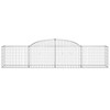vidaXL Gabion Basket Silver Galvanized iron 78.7 x 11.8 x 23.6 in - 118.1" x 19.7" x 23.6"/31.5" 1 - 3 of 4