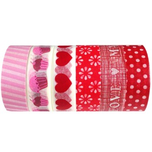 Wrapables Japanese Washi Masking Tape Collection, Premium Value Pack (Set of 6) - 1 of 4
