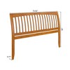 AFI Furnishings Orleans King Sleigh Solid Wood Slat Headboard, Light Toffee - 3 of 4