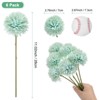 Unique Bargains Plastic Silk Durable Artificial Chrysanthemum Ball Flowers 11" - 3 of 4
