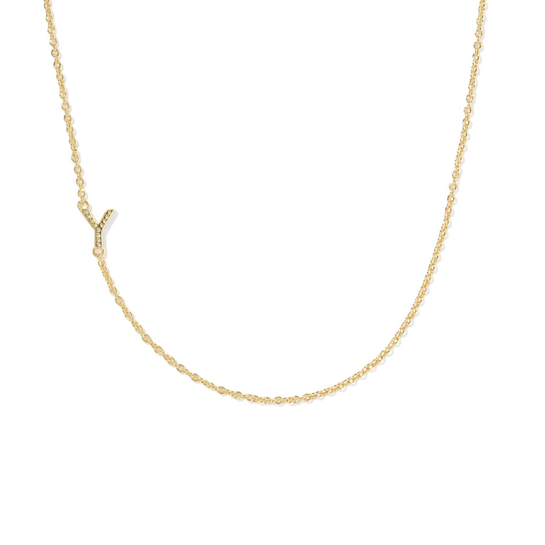 Kendra Scott 14K Gold Over Brass Mini "Y" Initial Pendant Necklace - Gold