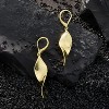 925 Sterling Silver Twisted Dangle Earrings for Women Hypoallergenic Handmade Earrings Spiral Leverback14k Gold Plated - 4 of 4