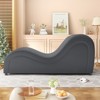Mjkone Yoga Chair, Faux Leather Yoga Chaise with Padded Sponge - 4 of 4