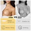 Niidor Transparent Nipple Covers For Women Seamless Silicone Pasties Nipple Covers Reusable 2025 Upgraded Breast Petals - 4 of 4