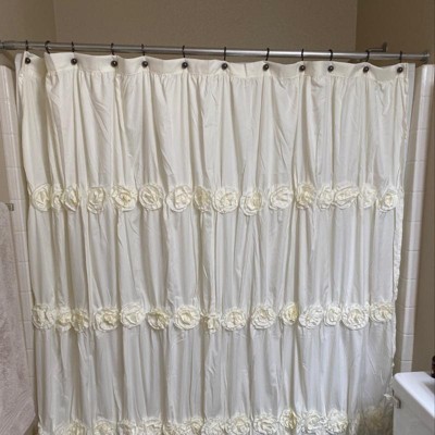 72x72 Riley Shower Curtain Blush Pink - Lush Décor : Target