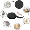 Aoibox Felt Furniture Pads 182 Pieces Self Stick Floor Protectors Anti Scratch for Chair Table Legs Hardwood Tile Black - 2 of 4