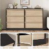 Nasitip 6 Drawer Dresser for Bedroom, Wooden Dresser Organizer with Storage, Modern Double Chest of Drawers for Living Room, Nursery - 2 of 4