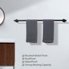 WOWOW 36 in. Stainless Steel Wall Mounted Single Towel Bar in Brushed Nickel - 3 of 4