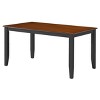 5pc Bloomington Dining Set Black And Cherry - Boraam: Rectangle Table, 4 Armless Chairs, Rubberwood - image 3 of 4