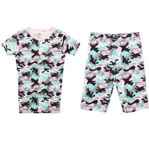 Just Love Pajamas for Girls Snug-Fit Cotton Girls PJ Set Short Sleeve Tee & Shorts - 1 of 3