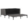 Cushions Half Round Poly RattanPatio Sofas vidaXL - 2 of 4