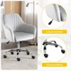 Sevobal Task and Office Chairs Accent Chair Modern Home Office Leisure Chair with Adjustable Height and Adjustable Casters, Gray, 23"*20.47"*14.56" - 2 of 4